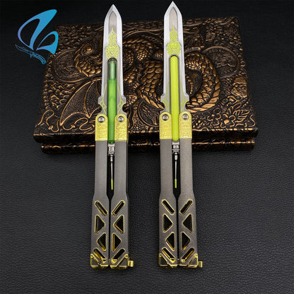 Octane Butterfly Knife Octane Balisong Octane Heirloom Replica Prop For Display