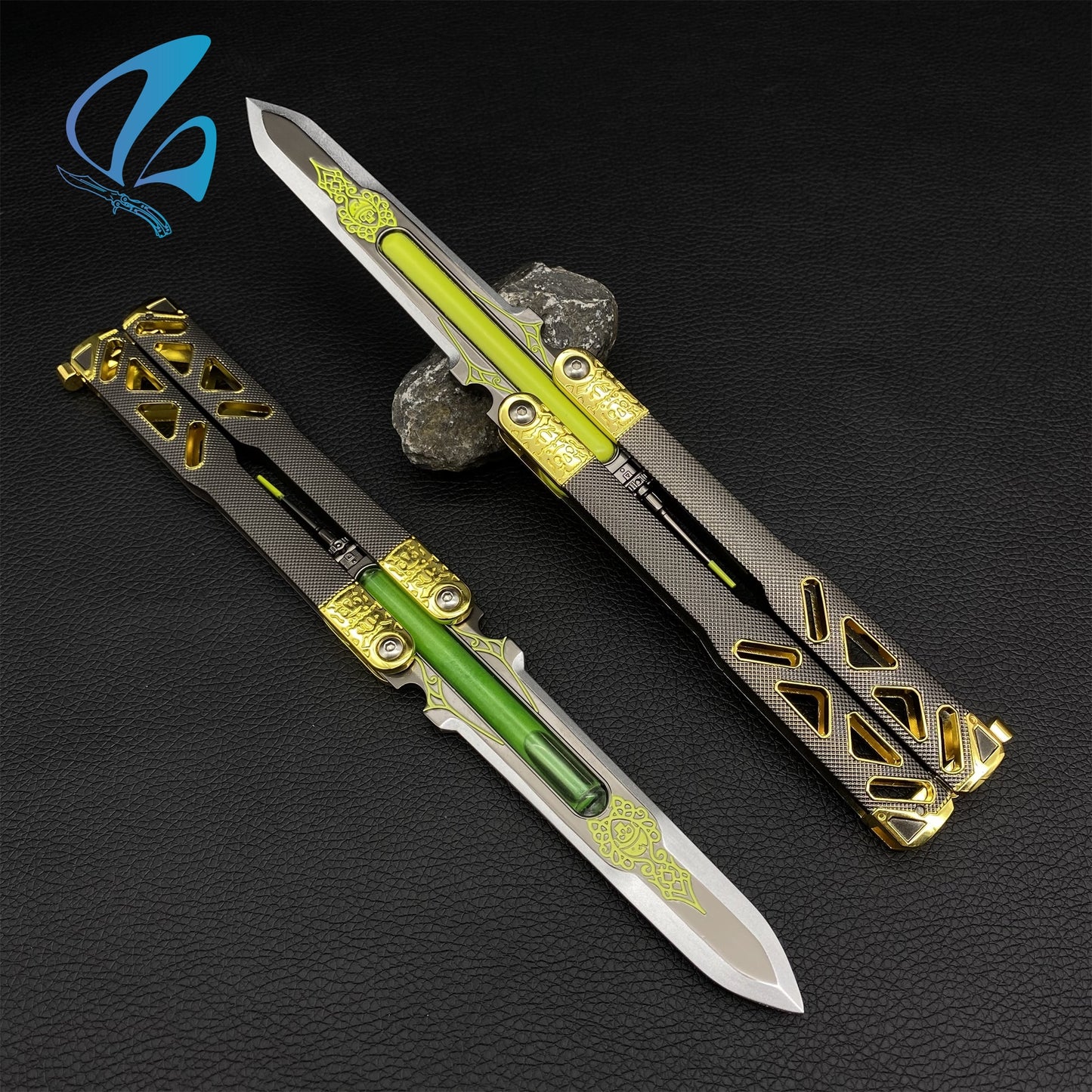 Octane Butterfly Knife Octane Balisong Octane Heirloom Replica Prop For Display