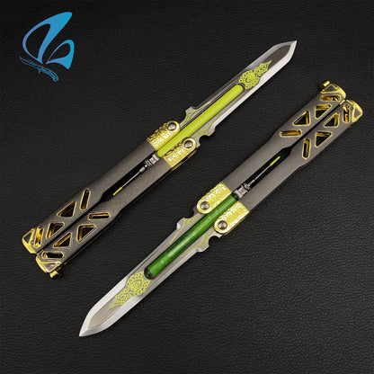 Octane Butterfly Knife Octane Balisong Octane Heirloom Replica Prop For Display