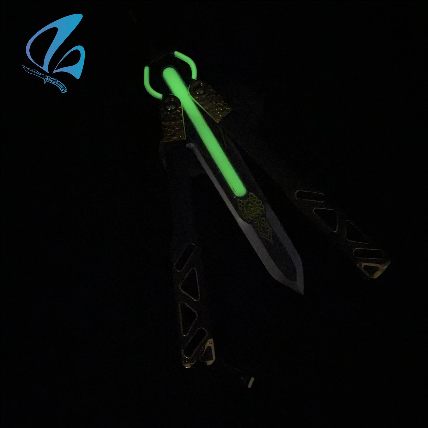 Octane Butterfly Knife Octane Balisong Octane Heirloom Replica Prop For Display