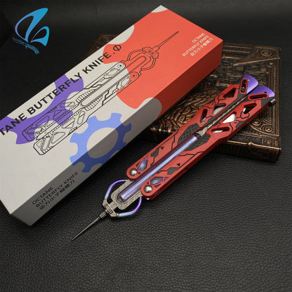 Octane Heirloom Prototype Octane Balisong Recolor Trainer Octane Butterfly Knife New Skin Prop IRL