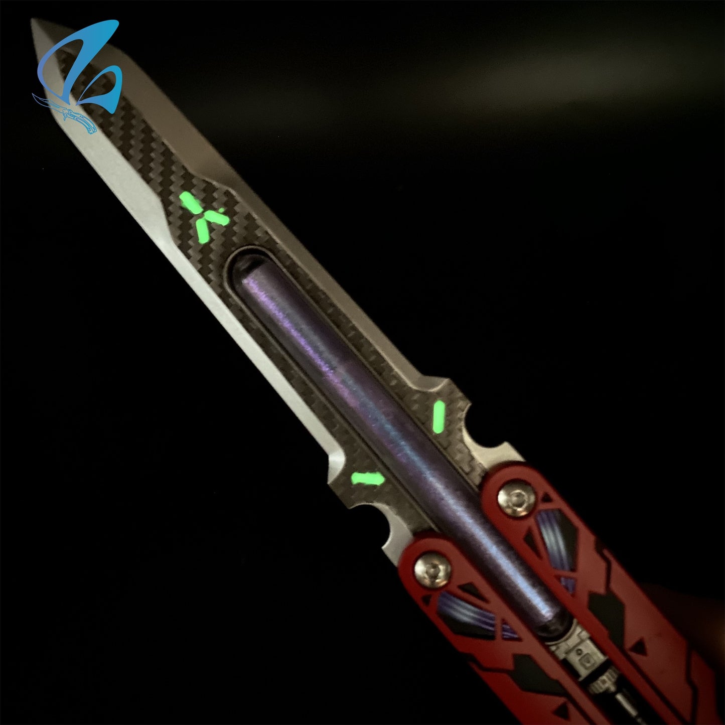 Octane Heirloom Prototype Octane Balisong Recolor Trainer Octane Butterfly Knife New Skin Prop IRL