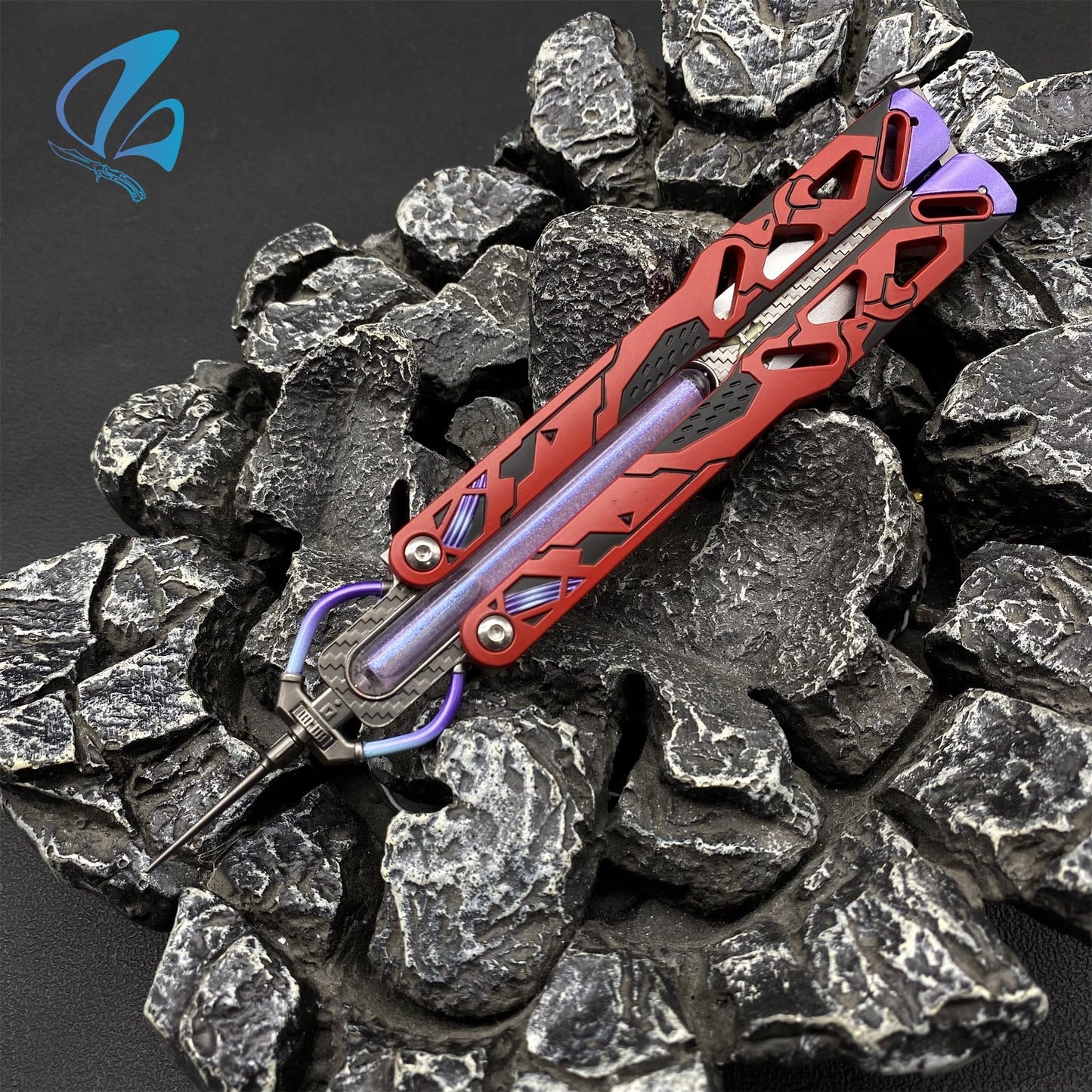 Octane Heirloom Prototype Octane Balisong Recolor Trainer Octane Butterfly Knife New Skin Prop IRL