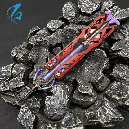 Octane Heirloom Prototype Octane Balisong Recolor Trainer Octane Butterfly Knife New Skin Prop IRL