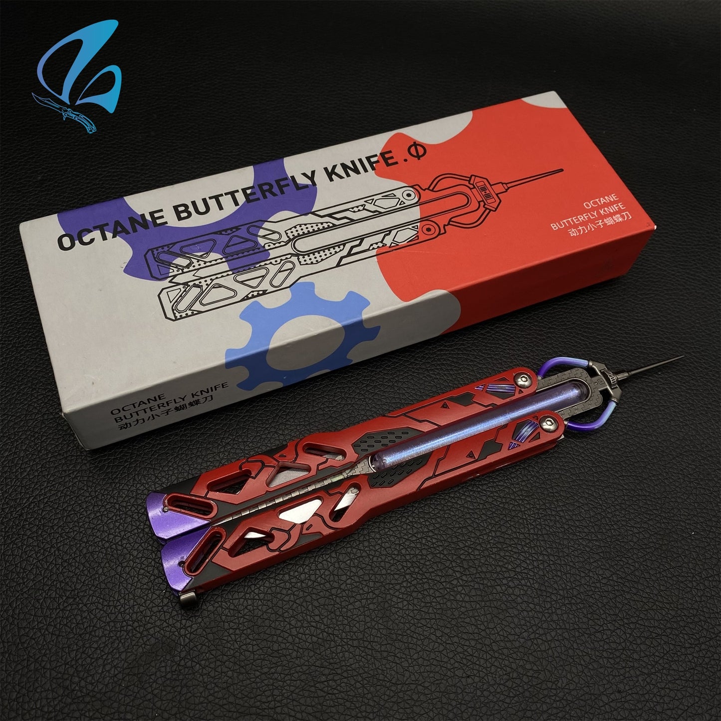 Octane Heirloom Prototype Octane Balisong Recolor Trainer Octane Butterfly Knife New Skin Prop IRL