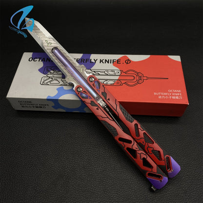 Octane Heirloom Prototype Octane Balisong Recolor Trainer Octane Butterfly Knife New Skin Prop IRL