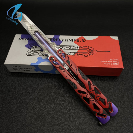 Octane Heirloom Prototype Octane Balisong Recolor Trainer Octane Butterfly Knife New Skin Prop IRL