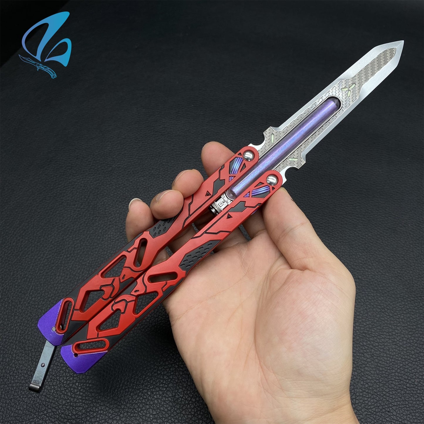 Octane Heirloom Prototype Octane Balisong Recolor Trainer Octane Butterfly Knife New Skin Prop IRL
