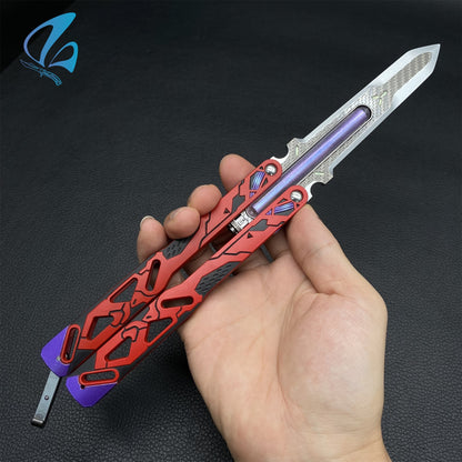 Octane Heirloom Prototype Octane Balisong Recolor Trainer Octane Butterfly Knife New Skin Prop IRL