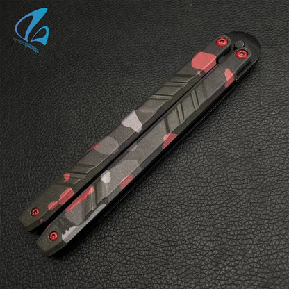 Recon Knife Butterfly Knife Trainer CNC Aluminium Handle Steel Blade Recon Balisong Trainer