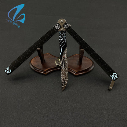 Scissor Seven Butterfly Knife Scissor Seven Balisong Fan Art For Display Only