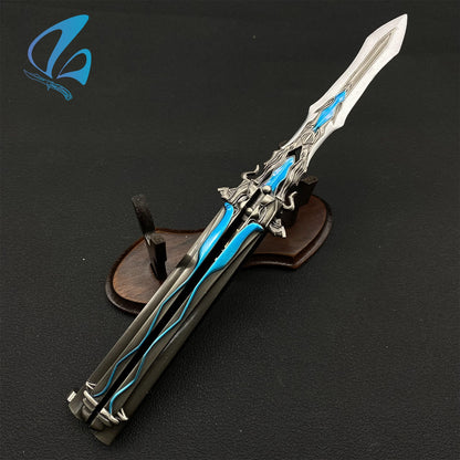 Seven Kill Sword Butterfly Knife Seven Kill Blade Balisong Fan Art For Display Only