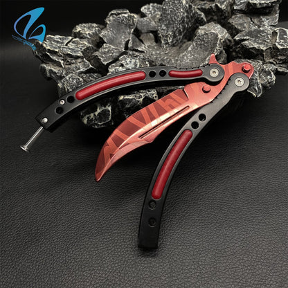 CSGO Slaughter Butterfly Knife Trainer Slaughter Skin Balisong Trainer