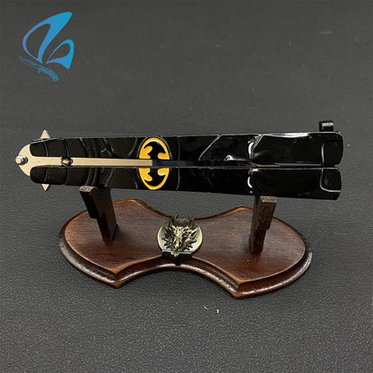 Superhero Sculpture Butterfly Knife Cool Hero Relief Balisong Fan Art For Display Only