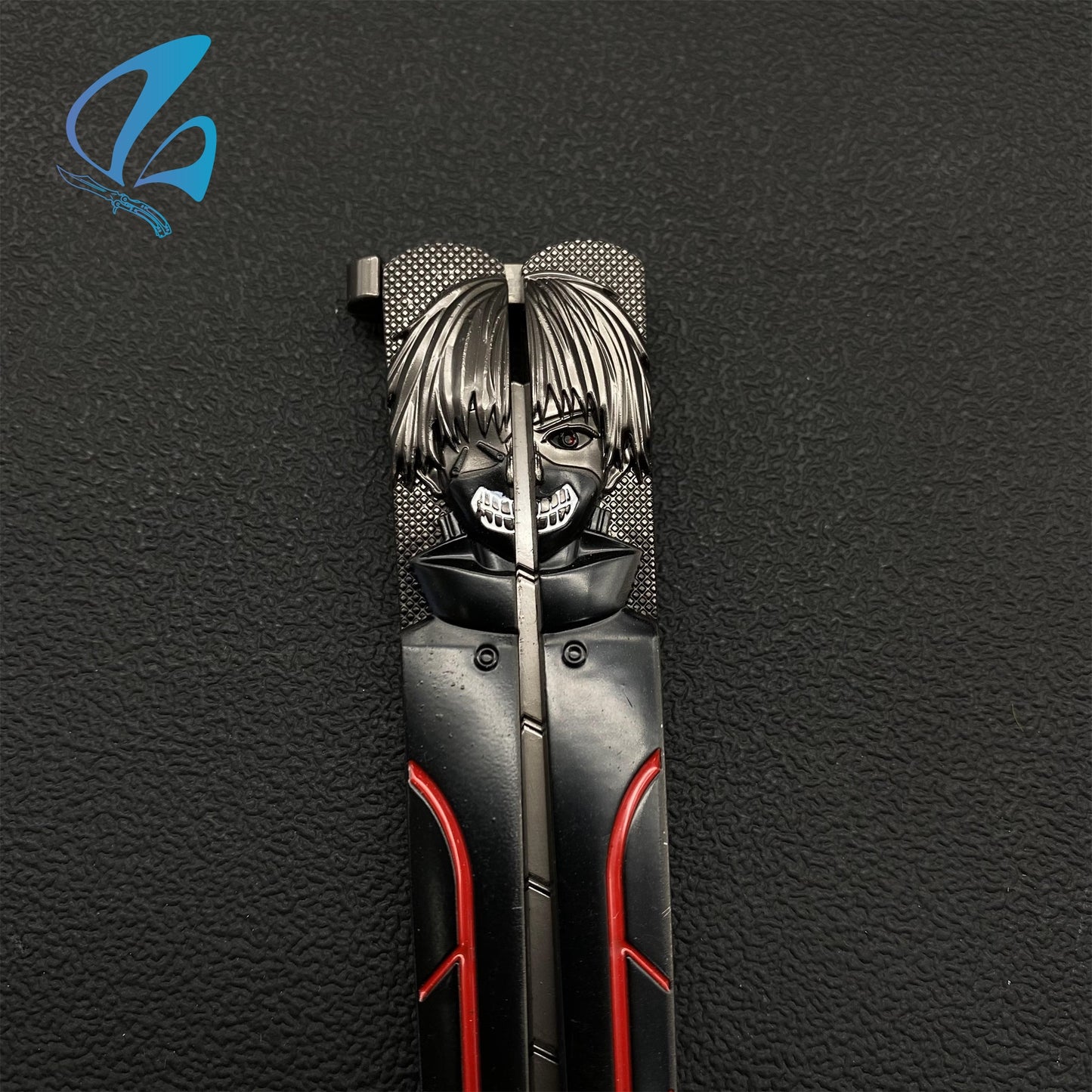 Tokyo Zombie Butterfly Knife Demon Balisong Fan Art For Display Only