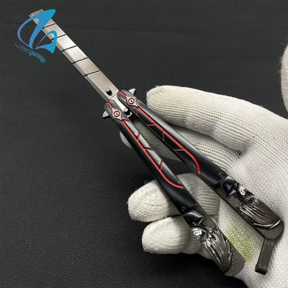 Tokyo Zombie Butterfly Knife Demon Balisong Fan Art For Display Only