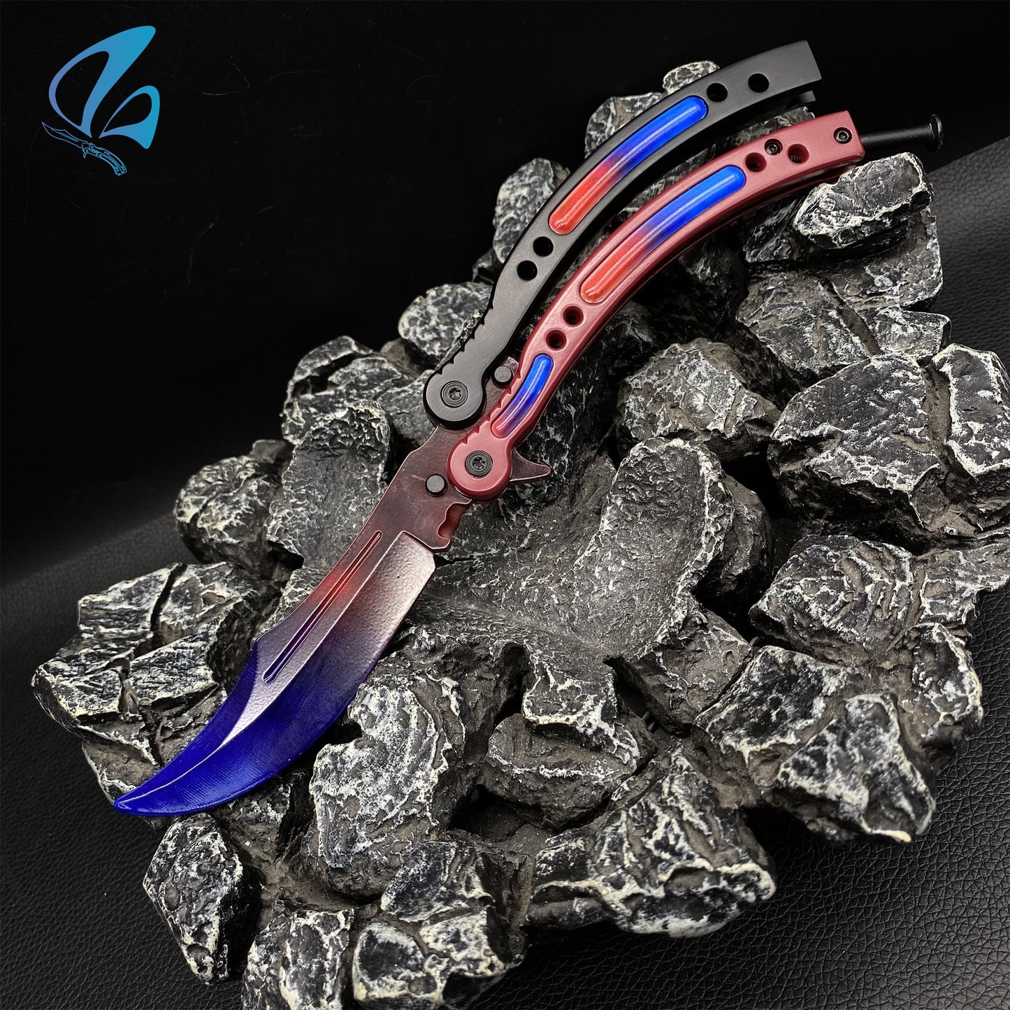 CSGO Triple Fade Butterfly Knife Trainer Triple Fade Skin Balisong Trainer