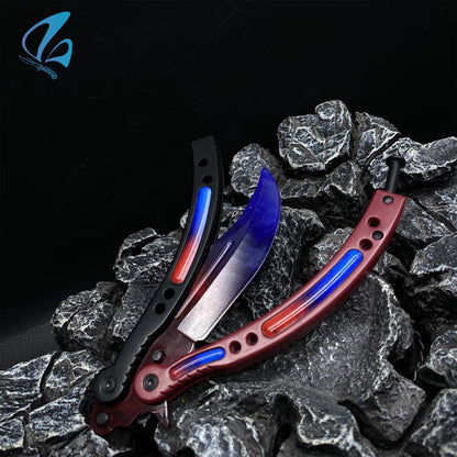 CSGO Triple Fade Butterfly Knife Trainer Triple Fade Skin Balisong Trainer