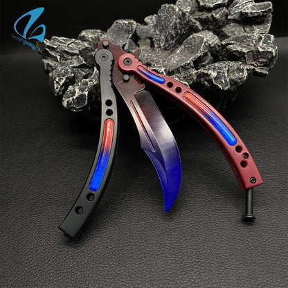 CSGO Triple Fade Butterfly Knife Trainer Triple Fade Skin Balisong Trainer