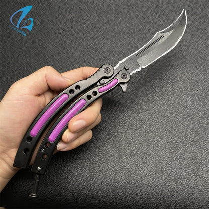 CSGO Ultraviolet Butterfly Knife Trainer Ultraviolet Skin Balisong Trainer