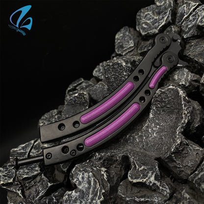 CSGO Ultraviolet Butterfly Knife Trainer Ultraviolet Skin Balisong Trainer