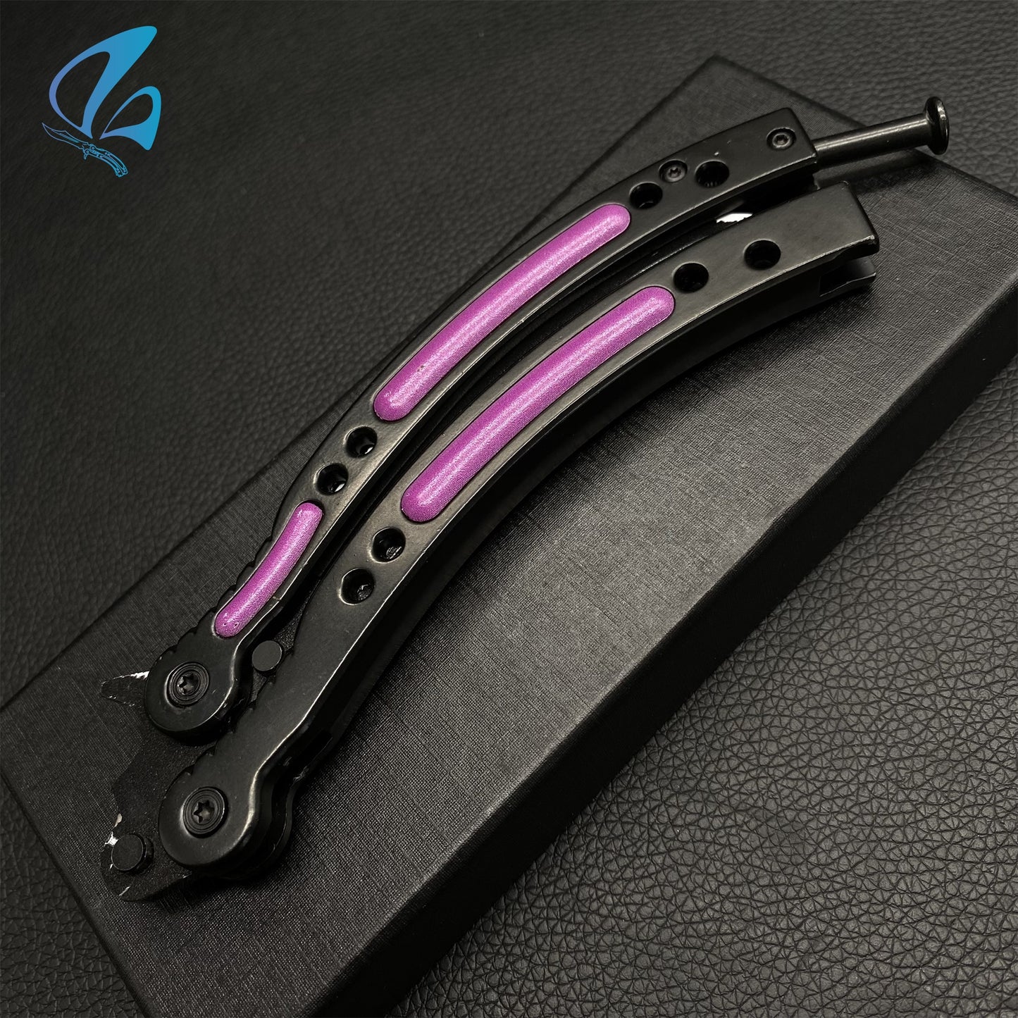 CSGO Ultraviolet Butterfly Knife Trainer Ultraviolet Skin Balisong Trainer