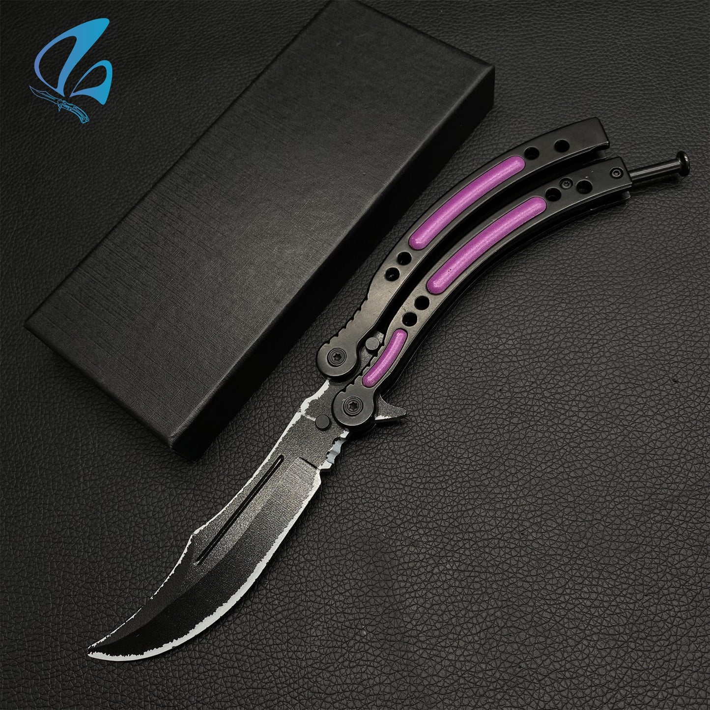 CSGO Ultraviolet Butterfly Knife Trainer Ultraviolet Skin Balisong Trainer