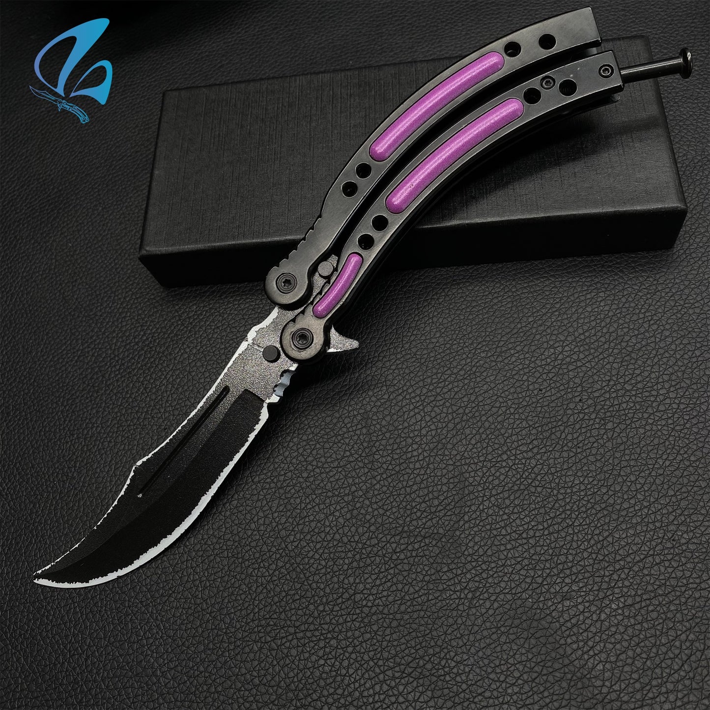 CSGO Ultraviolet Butterfly Knife Trainer Ultraviolet Skin Balisong Trainer