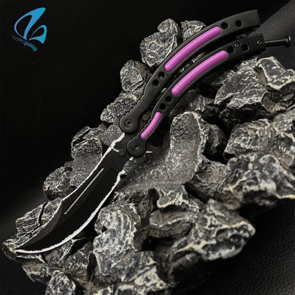 CSGO Ultraviolet Butterfly Knife Trainer Ultraviolet Skin Balisong Trainer