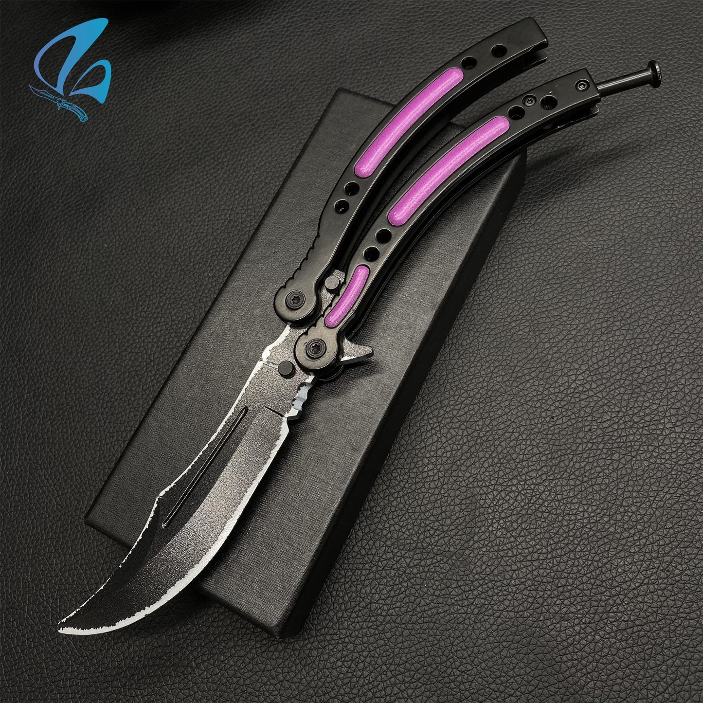 CSGO Ultraviolet Butterfly Knife Trainer Ultraviolet Skin Balisong Trainer