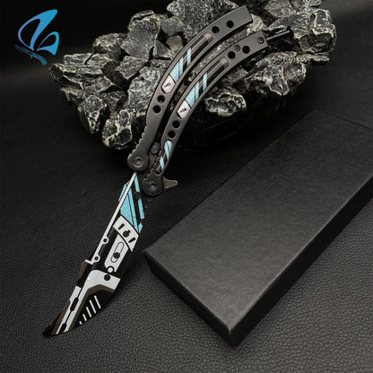 CSGO Vulcan Butterfly Knife Trainer Vulcan Skin Balisong Trainer