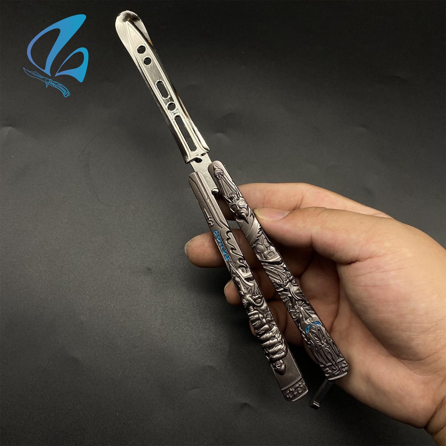 WOW Fanmade Butterfly Knife Classical Game Balisong Fan Art For Display Only