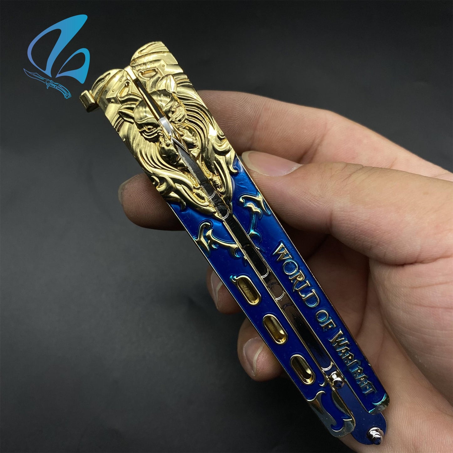 WOW Fanmade Butterfly Knife Classical Game Balisong Fan Art For Display Only