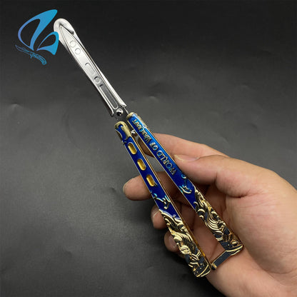 WOW Fanmade Butterfly Knife Classical Game Balisong Fan Art For Display Only