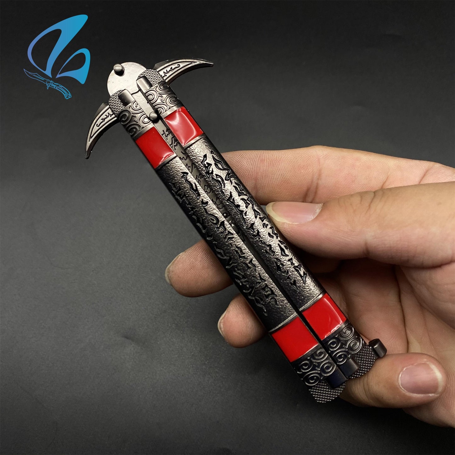 WOW Fanmade Butterfly Knife Classical Game Balisong Fan Art For Display Only