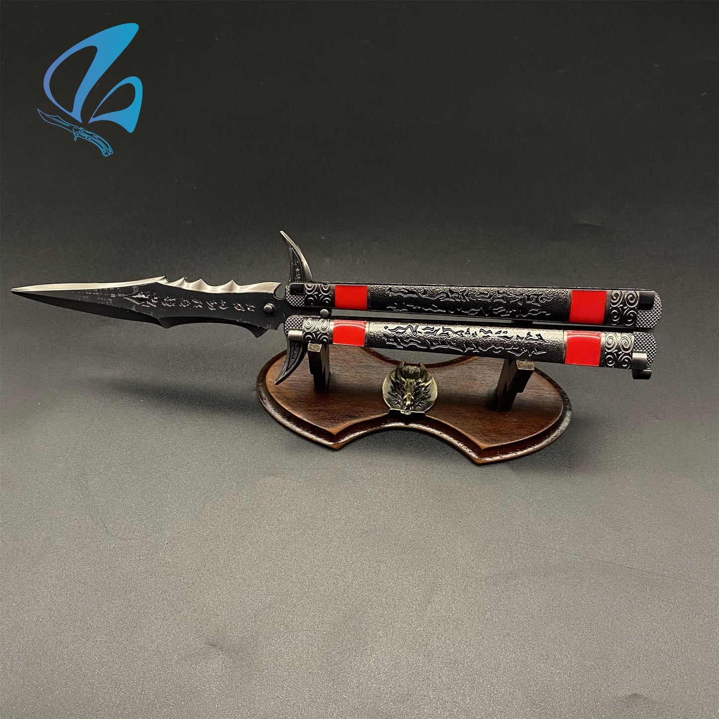 WOW Fanmade Butterfly Knife Classical Game Balisong Fan Art For Display Only