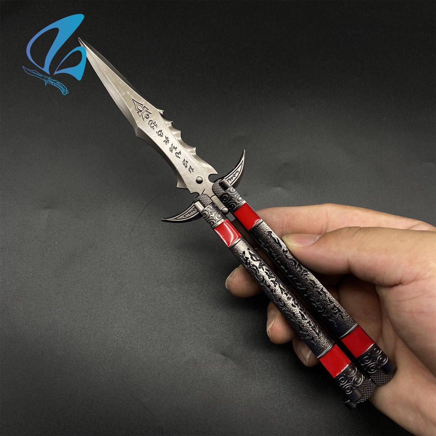 WOW Fanmade Butterfly Knife Classical Game Balisong Fan Art For Display Only