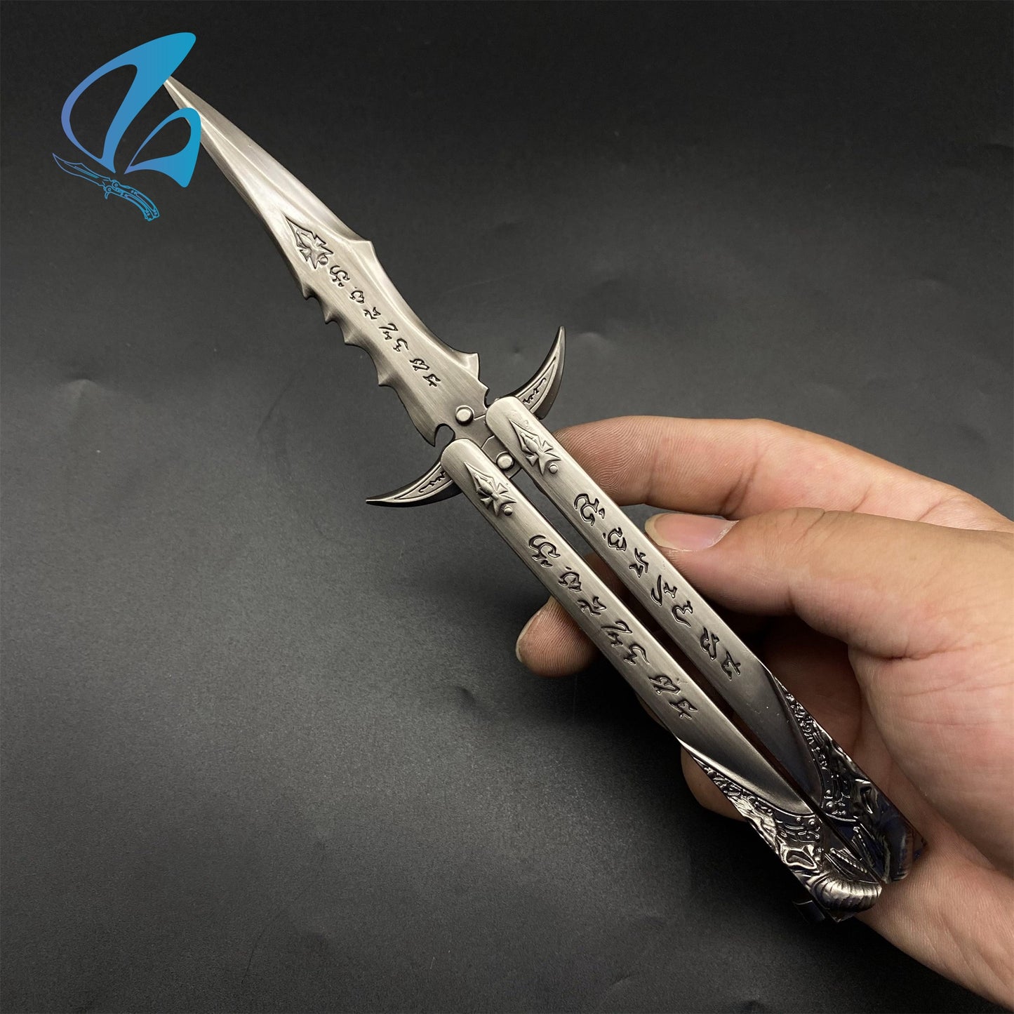 WOW Fanmade Butterfly Knife Classical Game Balisong Fan Art For Display Only