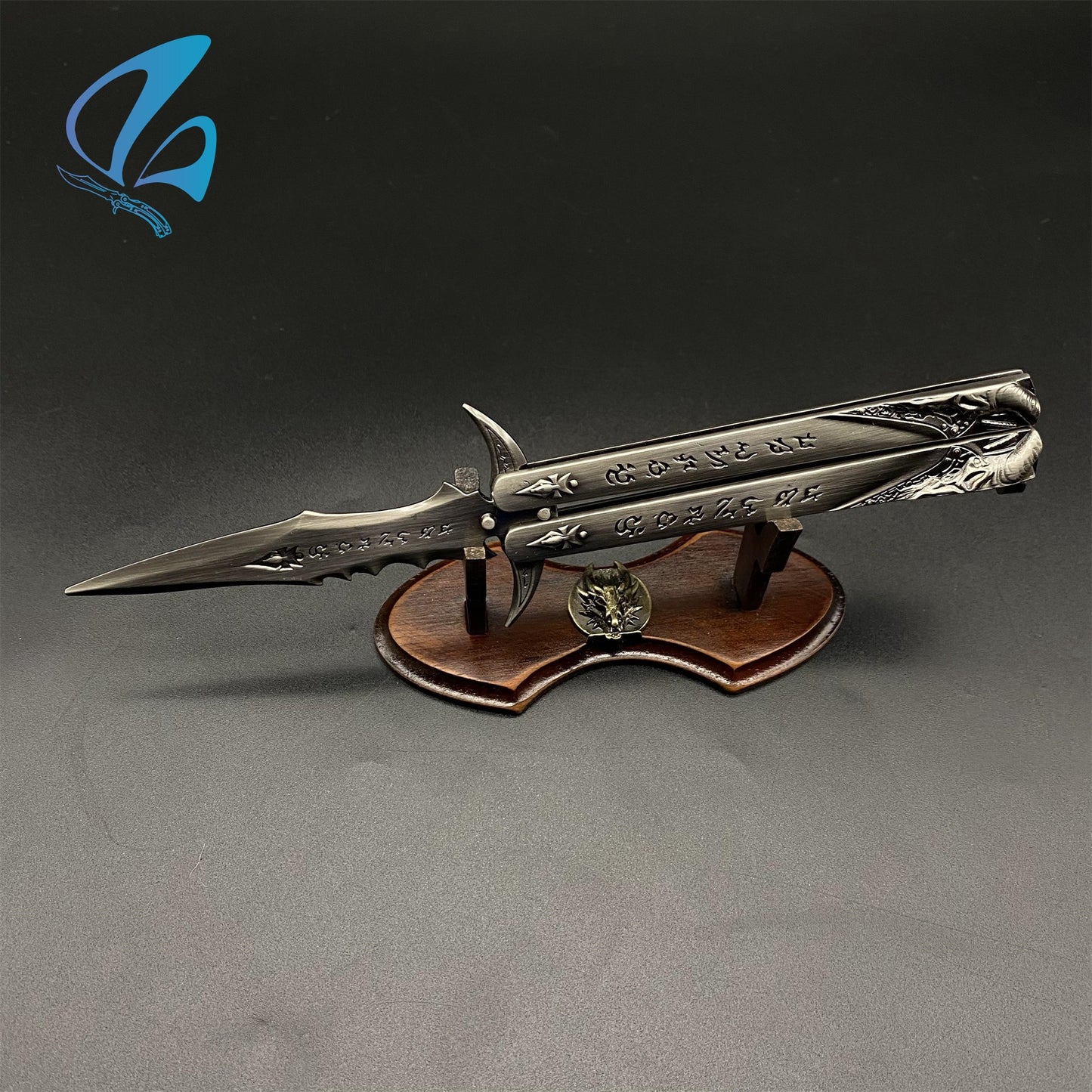 WOW Fanmade Butterfly Knife Classical Game Balisong Fan Art For Display Only