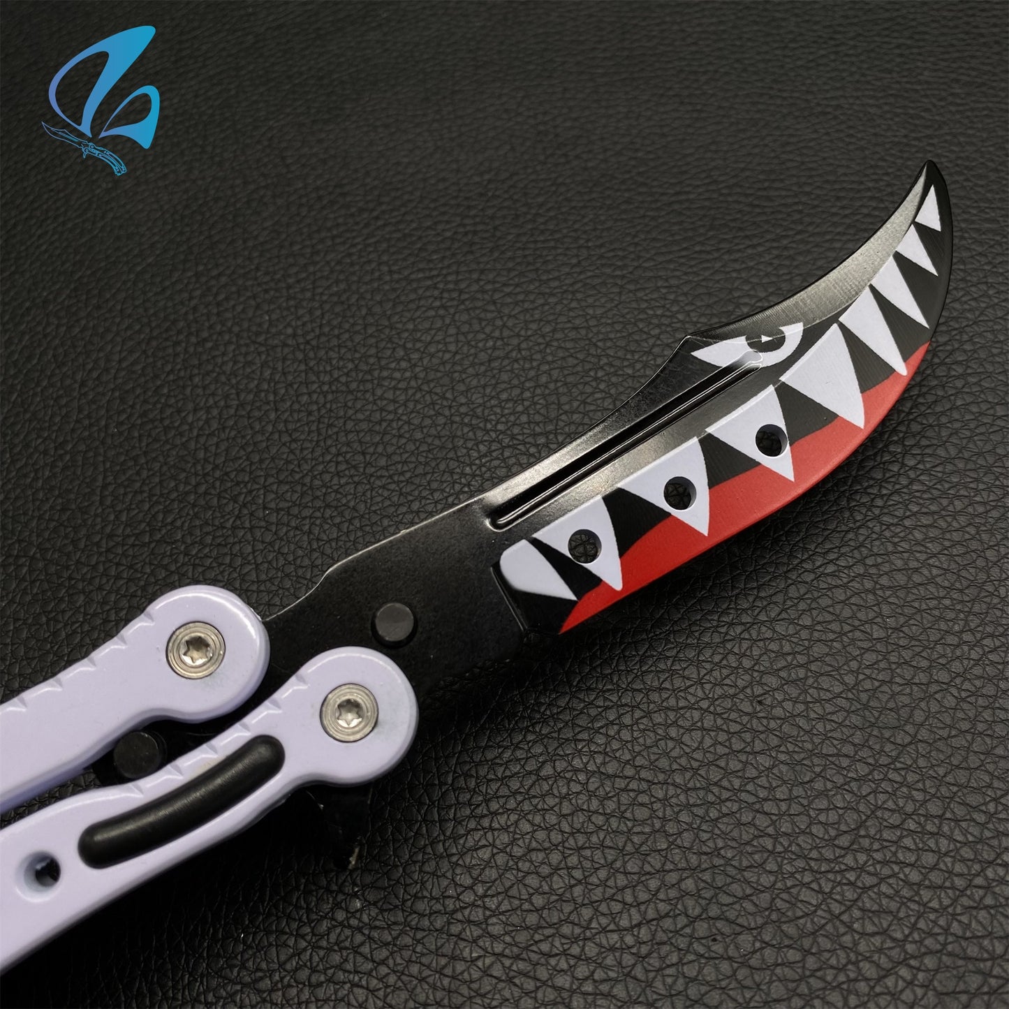 CSGO White Shark Butterfly Knife Trainer White Shark Skin Balisong Trainer