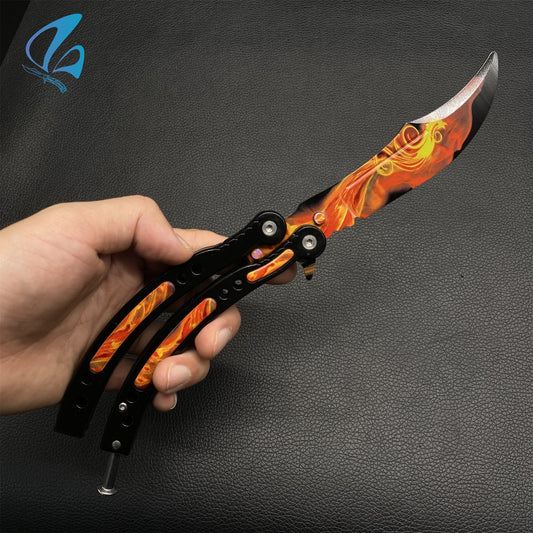 CSGO Wildfire Butterfly Knife Trainer Wildfire Skin Balisong Trainer