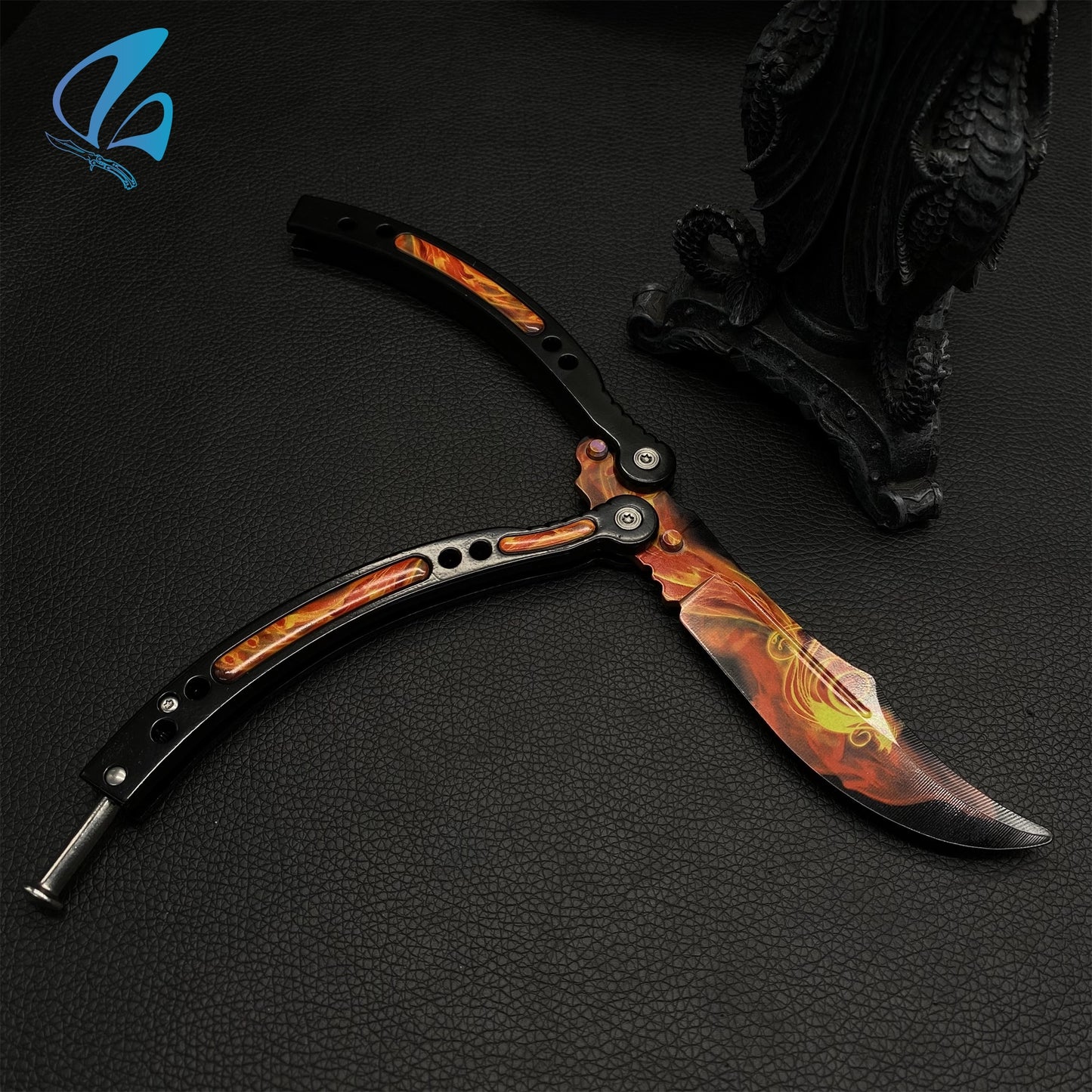 CSGO Wildfire Butterfly Knife Trainer Wildfire Skin Balisong Trainer