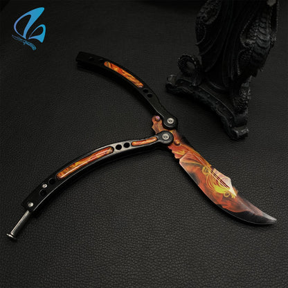 CSGO Wildfire Butterfly Knife Trainer Wildfire Skin Balisong Trainer