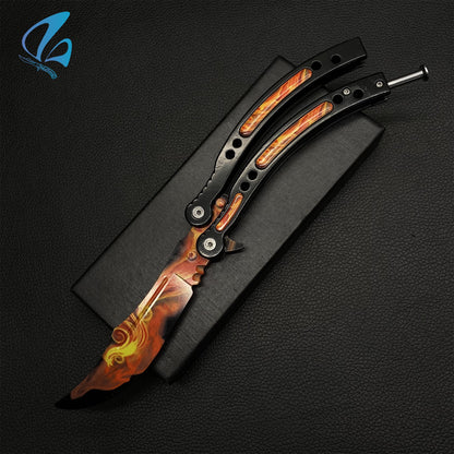 CSGO Wildfire Butterfly Knife Trainer Wildfire Skin Balisong Trainer