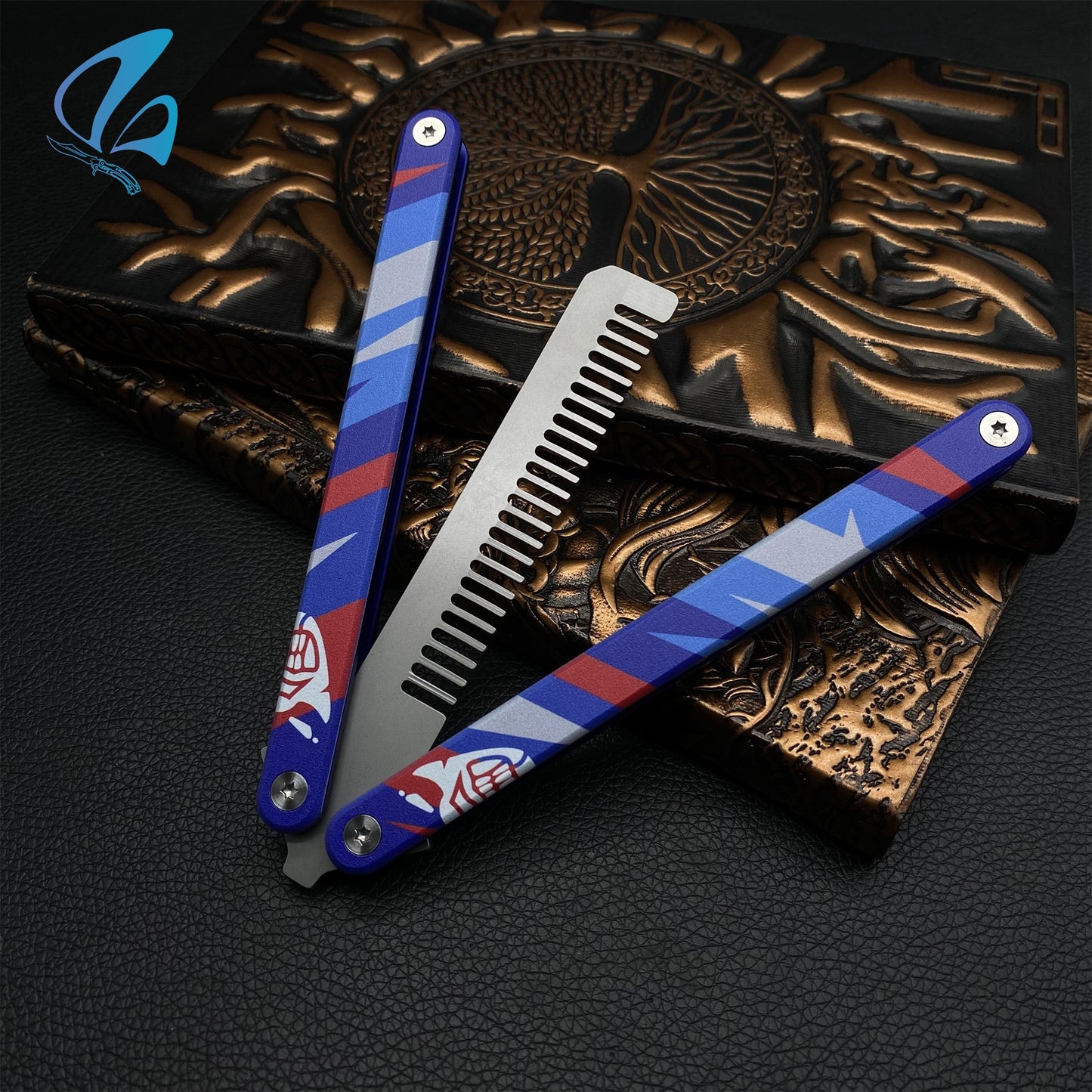 CNC Yoru Comb Blunt Blade Aluminum Alloy Balisong Trainer