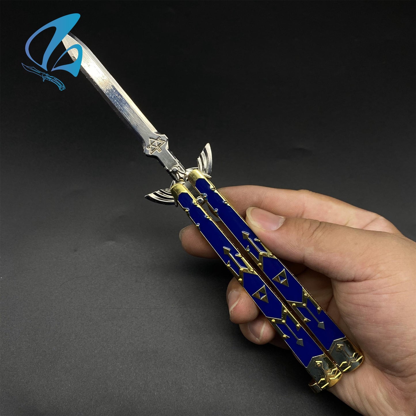 Zelda Fanmade Butterfly Knife Hot Switch Game Balisong Fan Art For Display Only