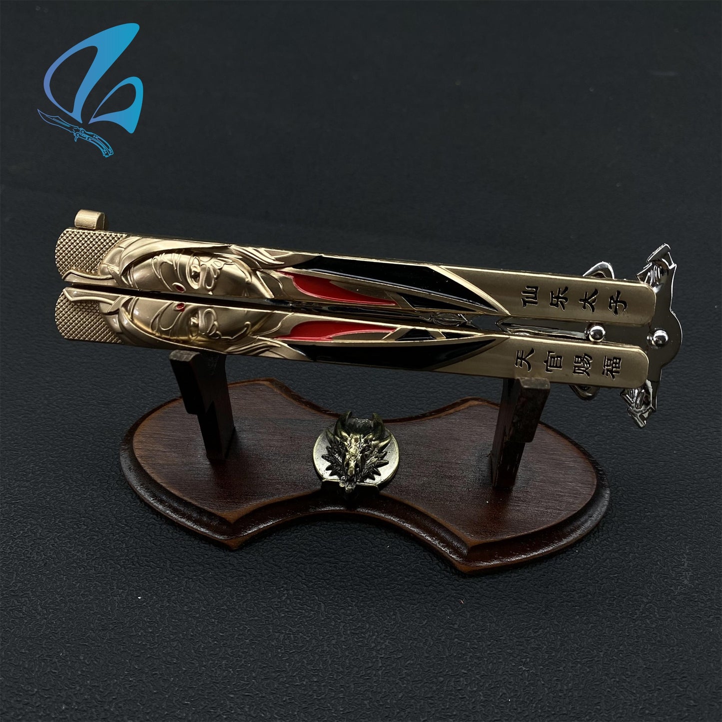 Ancient Girl Butterfly Knife Cool Ancient Girl Balisong Fan Art For Display Only