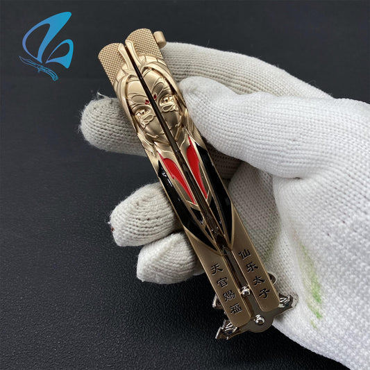 Ancient Girl Butterfly Knife Cool Ancient Girl Balisong Fan Art For Display Only