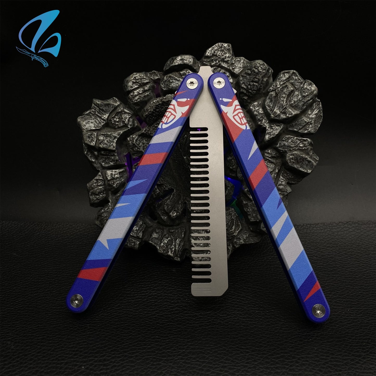 CNC Yoru Comb Blunt Blade Aluminum Alloy Balisong Trainer