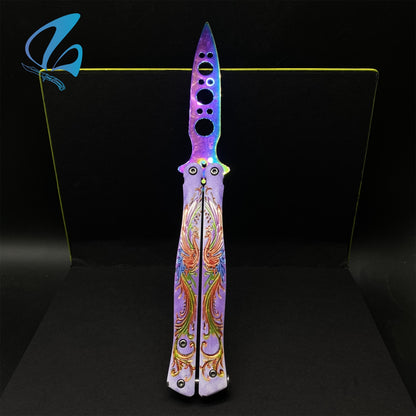 Phoenix Stainless Steel Butterfly Knife Trainer for Beginners